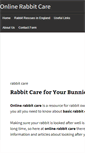 Mobile Screenshot of onlinerabbitcare.com